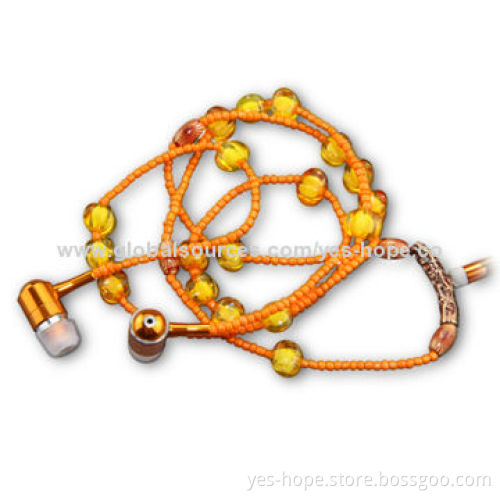 In-ear Style Cute Necklace Earphones with 20-20kHz Frequency Response